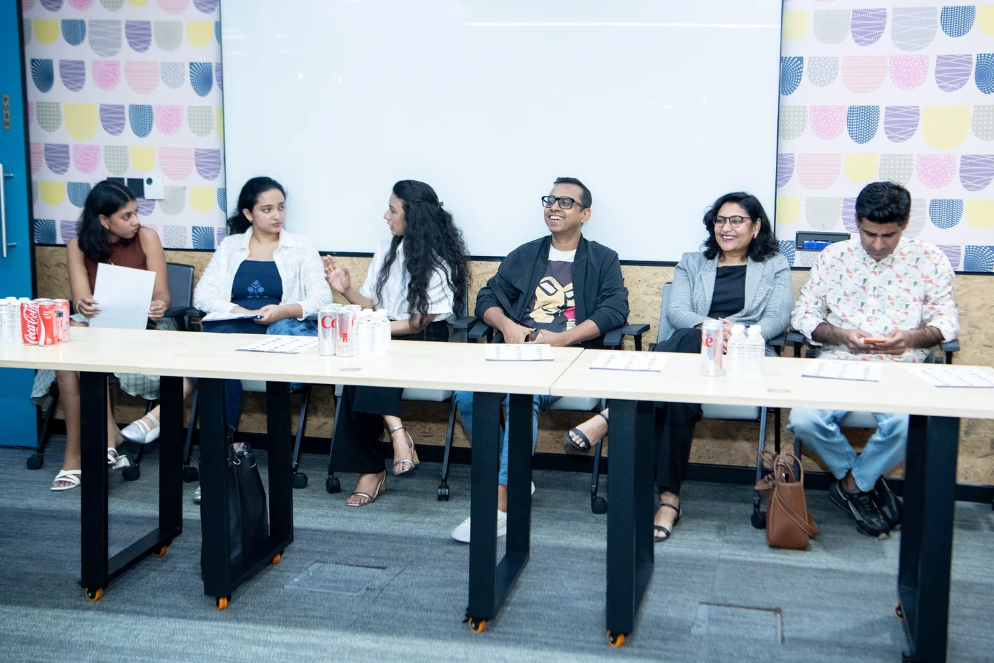Visual merchandising specialists exchanging experiences at the LFTG Bengaluru roundtable